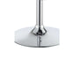 Elegant Adjustable Diamond Bar Stool With Chrome Base Gray,Set Of 2 CCA-100426