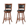 Contemporary 29 Bar Stool with Upholstered Seat Brown,Set of 2 CCA-101920