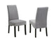 Comfy Wooden Dining Chair, Gray And Black, Set of 2