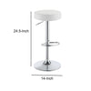 Classy Backless Adjustable Height Bar Stool White By Coaster CCA-102550