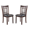 Dining Chair Set of 2 | Armless Contemporary | Espresso Black