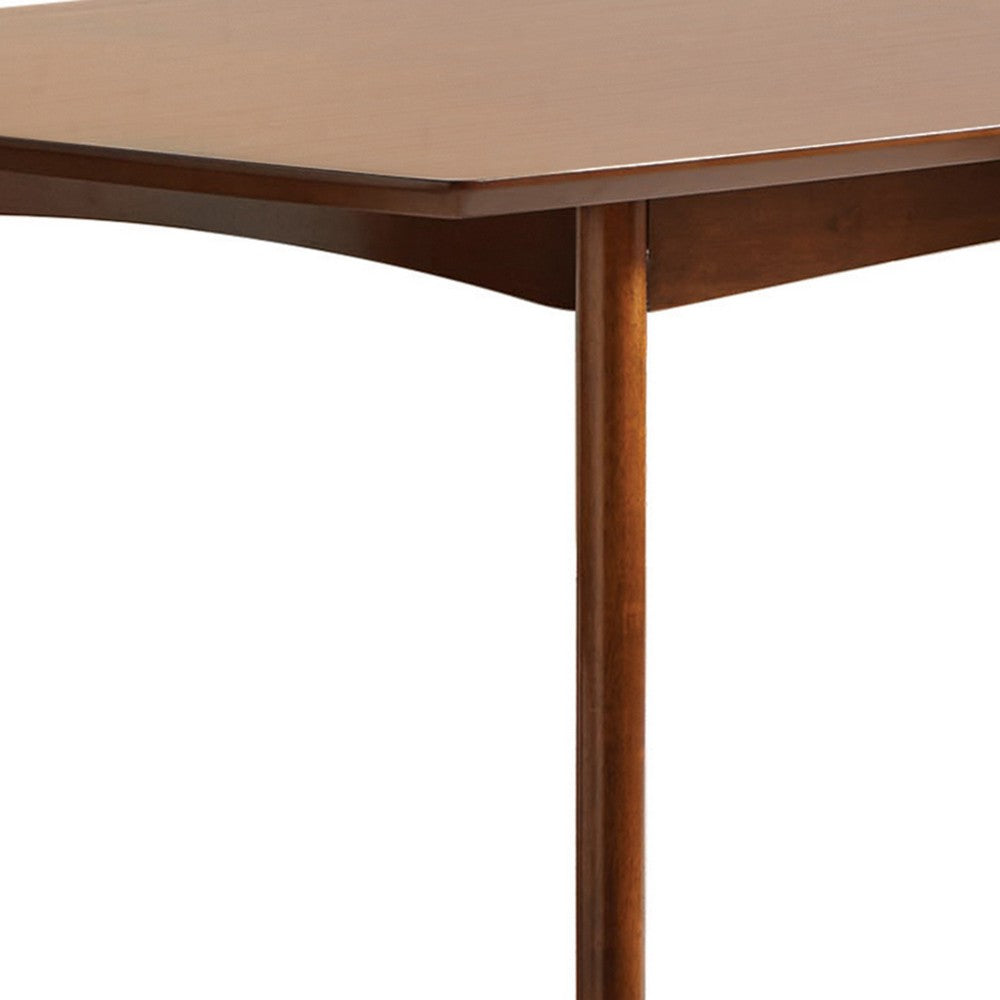 Dining Table | Mid-Century Modern | Dark Walnut Brown Wood