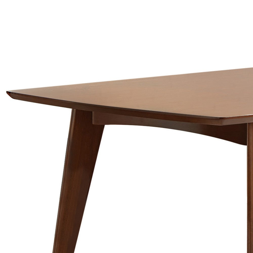 Dining Table | Mid-Century Modern | Dark Walnut Brown Wood