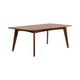 Mid century Modern Wooden Dining Table, Dark Walnut Brown