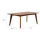 Dining Table | Mid-Century Modern | Dark Walnut Brown Wood