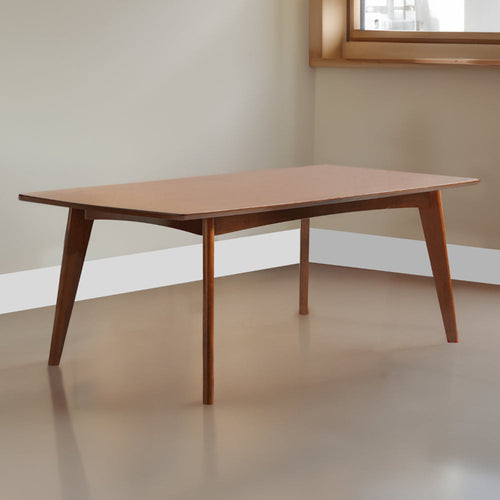 Dining Table | Mid-Century Modern | Dark Walnut Brown Wood