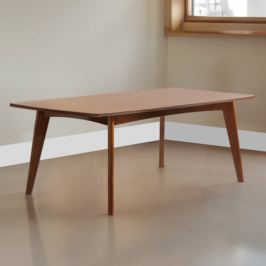 Dining Table | Mid-Century Modern | Dark Walnut Brown Wood