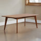 Dining Table | Mid-Century Modern | Dark Walnut Brown Wood
