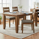 Wooden Ladder Back Dining Chairs, Knotty Nutmeg & Brown, Set of 2