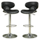 Swivel Adjustable Bar Stool Black Set of 2 By Casagear Home CCA-120359
