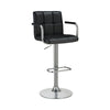 Grid Adjustable Swiveling Bar Stool Black-Coaster CCA-121095