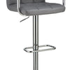 Grid Adjustable Swiveling Bar Stool Grey-Coaster CCA-121096