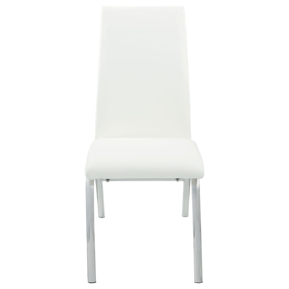 Dining Chair Set of 2 | Contemporary Style | White Finish