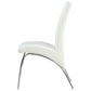 Contemporary Dining Chair White Set of 2 CCA-121572