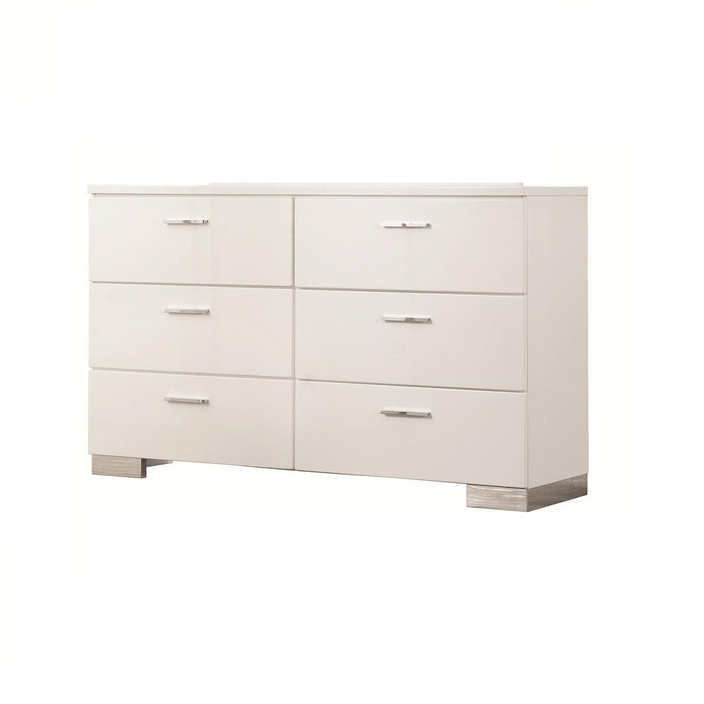 Alluring Wooden Dresser, White