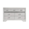 Wooden Drawer Dresser with Hidden Jewelry Tray, White