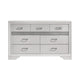 Wooden Drawer Dresser with Hidden Jewelry Tray, White