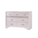 Wooden Drawer Dresser with Hidden Jewelry Tray White CCA-205113