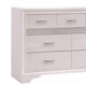 Wooden Drawer Dresser with Hidden Jewelry Tray White CCA-205113