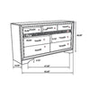 Wooden Drawer Dresser with Hidden Jewelry Tray, White