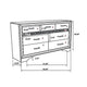 Wooden Drawer Dresser with Hidden Jewelry Tray, White