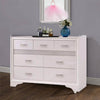 Wooden Drawer Dresser with Hidden Jewelry Tray, White