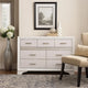 Wooden Drawer Dresser with Hidden Jewelry Tray, White
