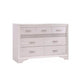 Wooden Drawer Dresser with Hidden Jewelry Tray, White