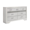Wooden Drawer Dresser with Hidden Jewelry Tray, White