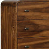 Wooden Chest with 5 Drawers Dark Walnut Brown CCA-205135