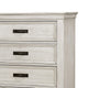 Wooden 5 Drawer Chest White CCA-205335