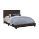 Platform Bed | Full Size | Brown Leather Upholstery CCA-300762F