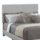 Leather Upholstered Full Size Platform Bed Gray CCA-300763F