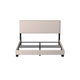 Platform Bed | King Size | Ivory Upholstered