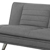 Transitional Wood/Fabric/Metal Sofa Bed With Pillow Top Seat Gray CCA-503966