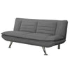 Transitional Wood/Fabric/Metal Sofa Bed With Pillow Top Seat, Gray