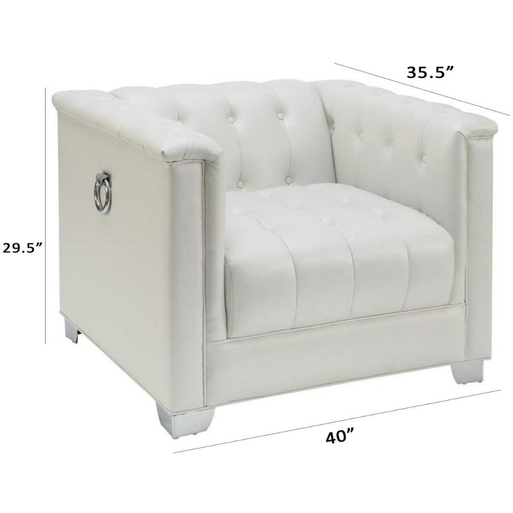 Impressively Styled Chair White By Casagear Home CCA-505393