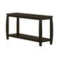 Contemporary Style Solid Wood Sofa Table With Slightly Rounded Shape Dark Brown - 701079 CCA-701079