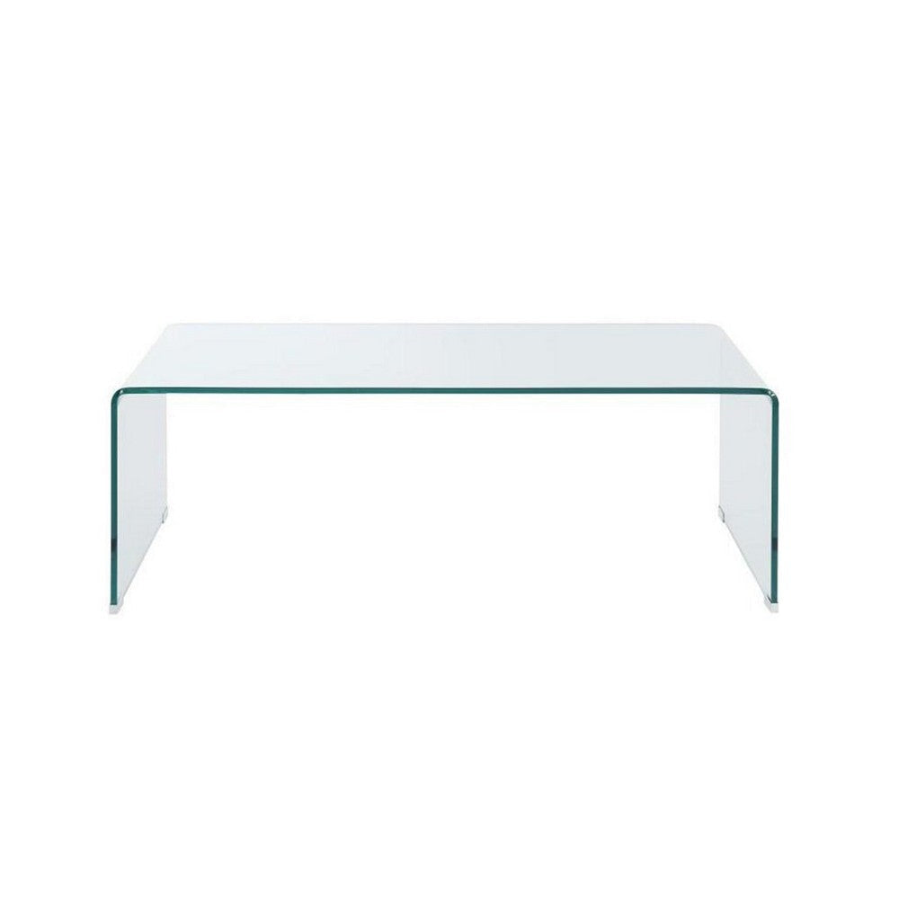 Coffee Table | Clear Glass | Minimal Contemporary Style CCA-705328