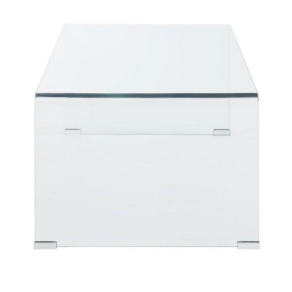 Coffee Table | Clear Glass | Minimal Contemporary Style CCA-705328