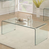 Coffee Table | Clear Glass | Minimal Contemporary Style