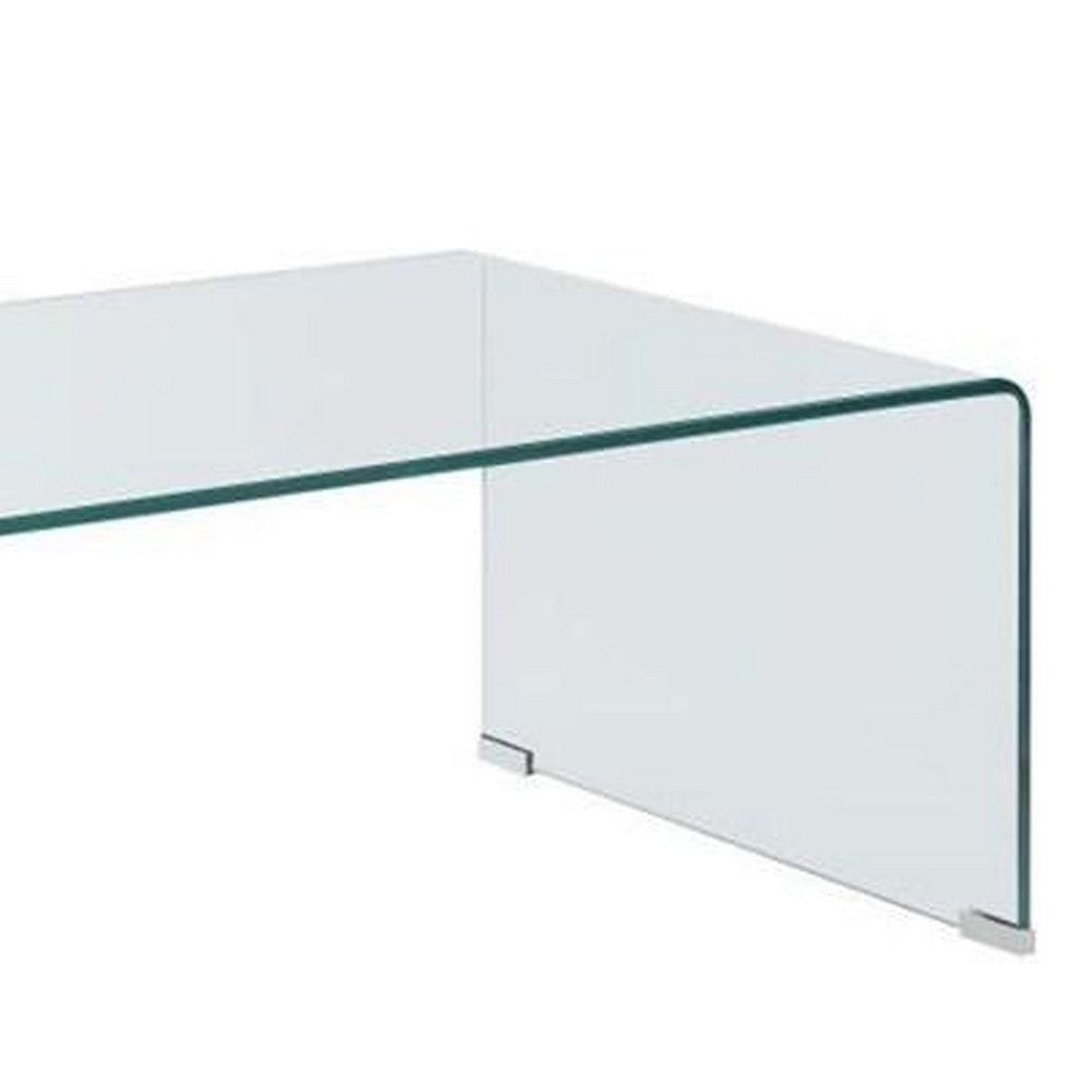 Coffee Table | Clear Glass | Minimal Contemporary Style CCA-705328