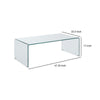 Coffee Table | Clear Glass | Minimal Contemporary Style CCA-705328