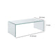 Coffee Table | Clear Glass | Minimal Contemporary Style CCA-705328
