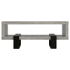 Coffee Table | Driftwood Modern | Open Shelf | Gray Black CCA-720878