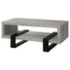 Coffee Table | Driftwood Modern | Open Shelf | Gray Black CCA-720878
