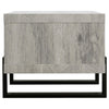 Coffee Table | Driftwood Modern | Open Shelf | Gray Black CCA-720878