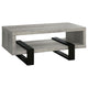 Coffee Table | Driftwood Modern | Open Shelf | Gray Black CCA-720878