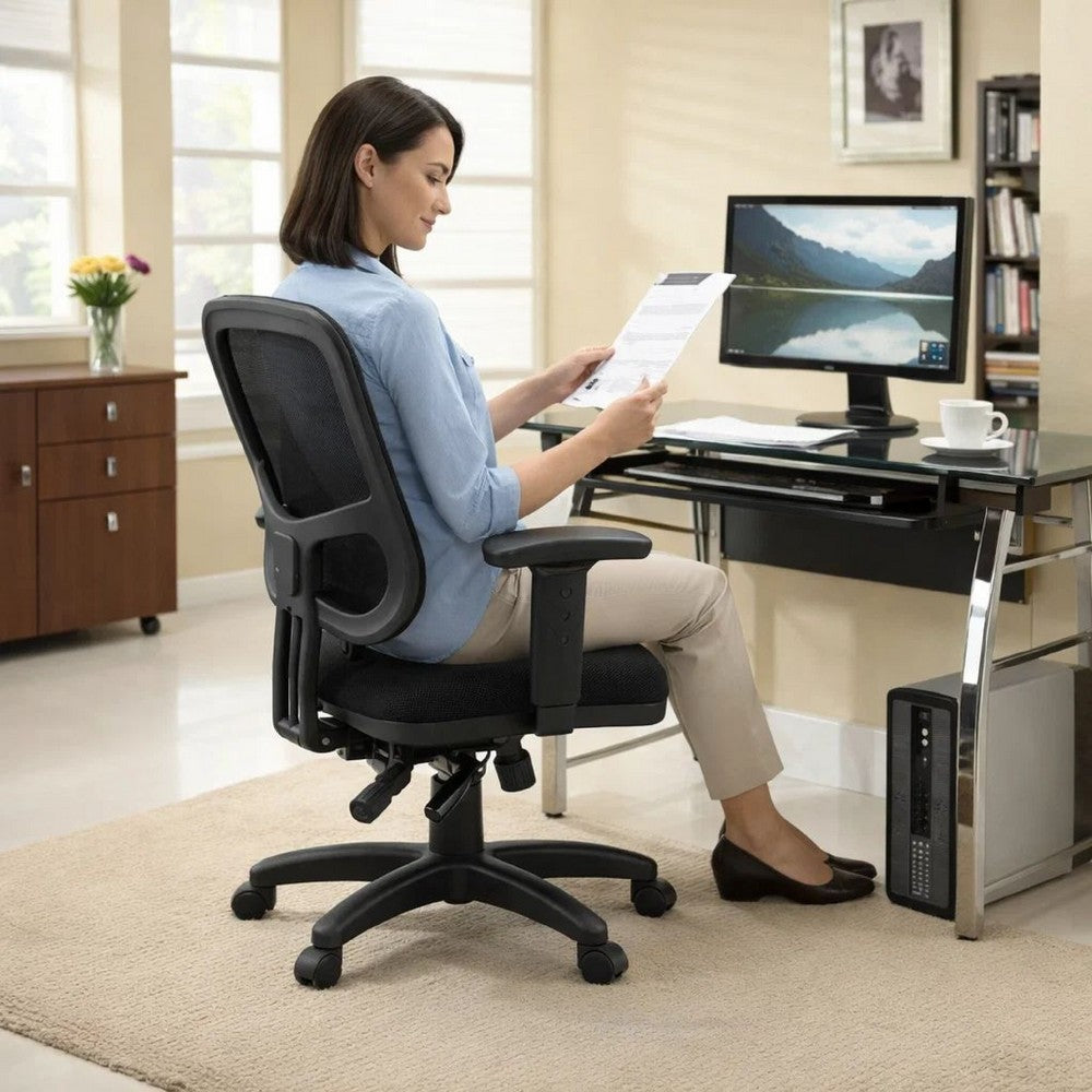 Office Chair | Ergonomic Mesh Back | Black