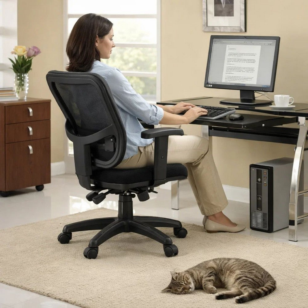 Office Chair | Ergonomic Mesh Back | Black